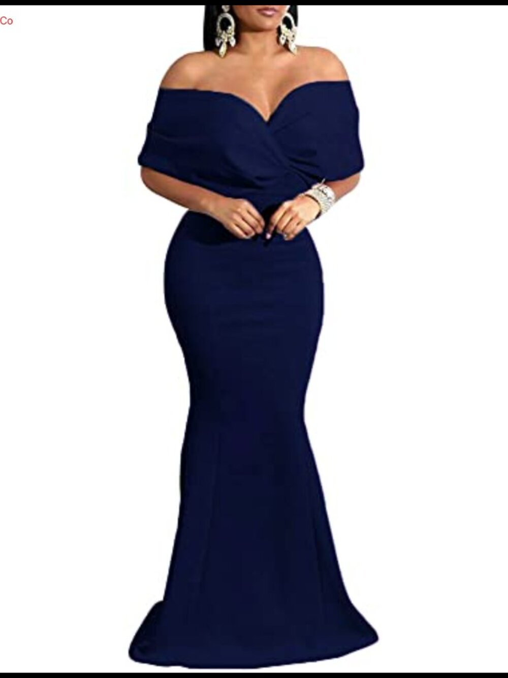 Off Shoulder Mermaid Evening Gown Formal Dress Floor Length One Shoulder